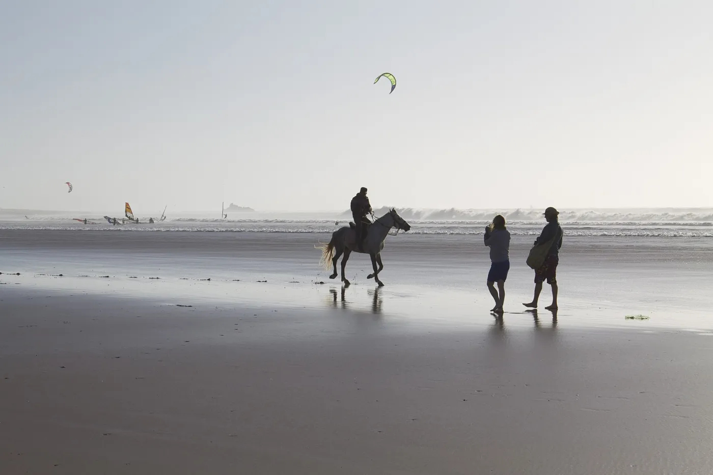 Wide sandy beach of Essaouira
