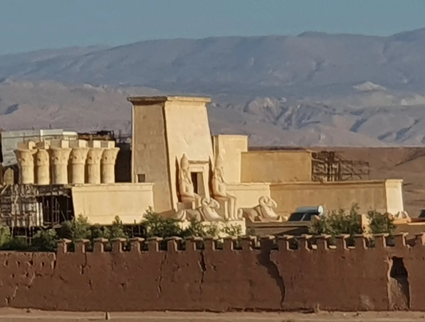 Egyptian-style film set at Atlas Studios, Ouarzazate
