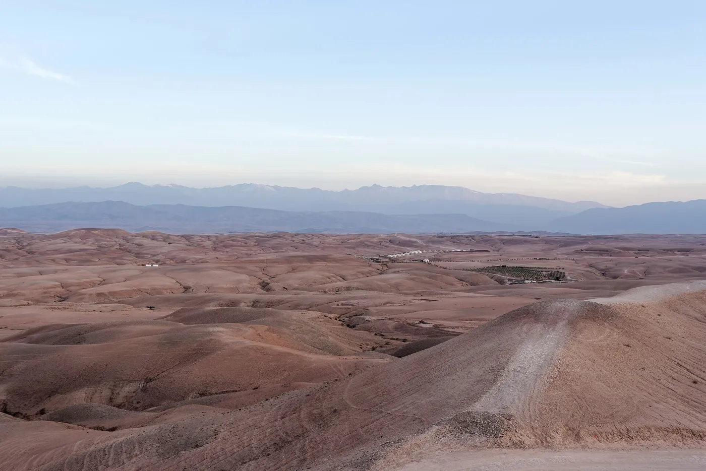 Stony hills of the Agafay desert near Marrakech